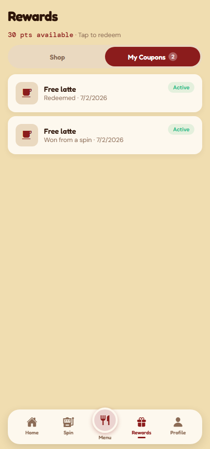 My Coupons