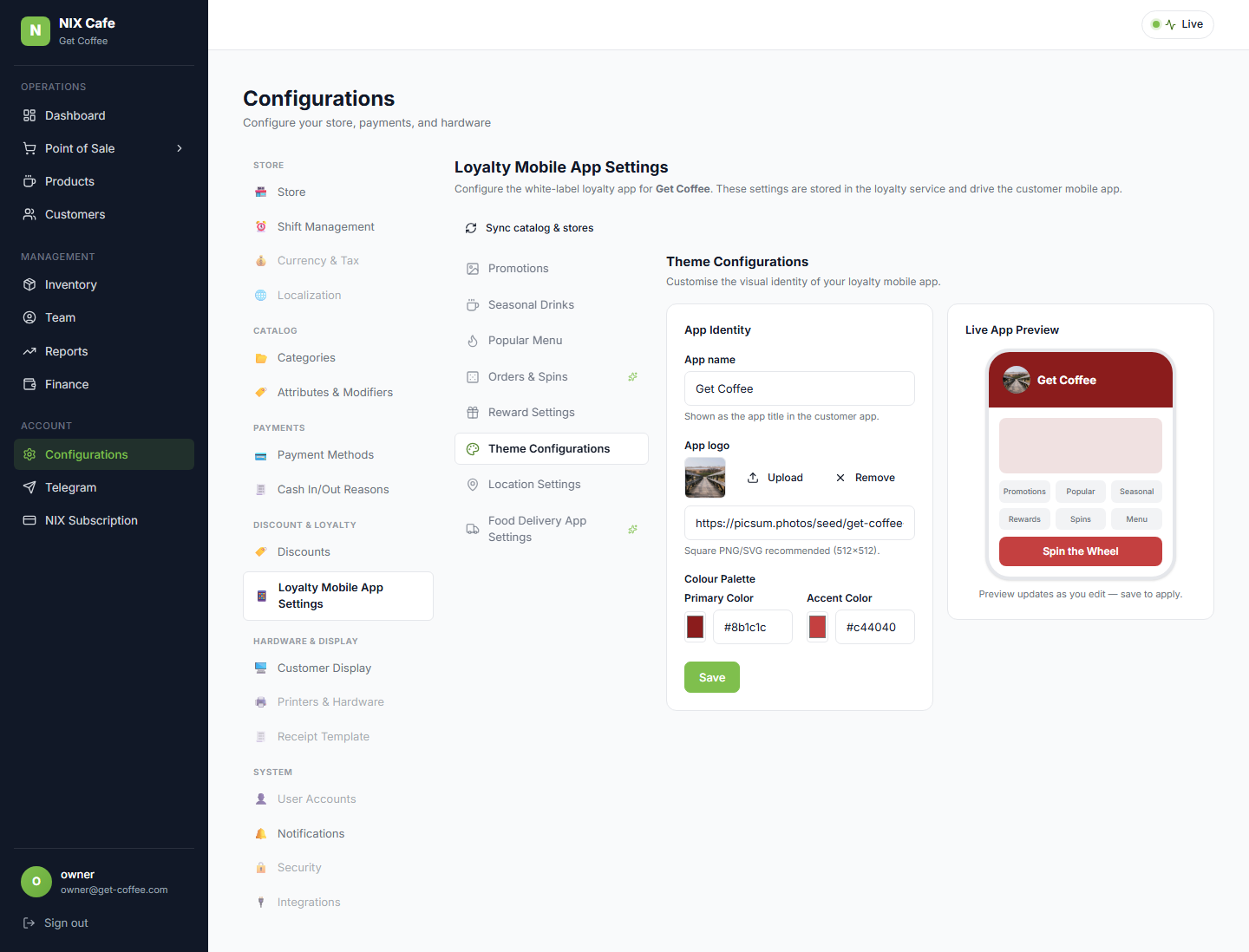 Theme Configurations