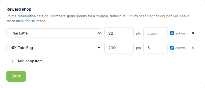 Reward Shop admin tab (prod)