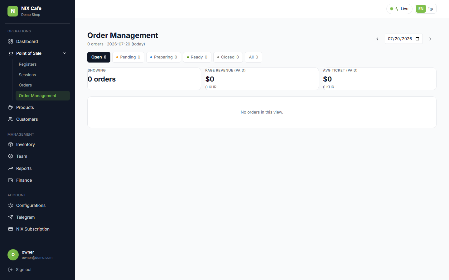 Orders
