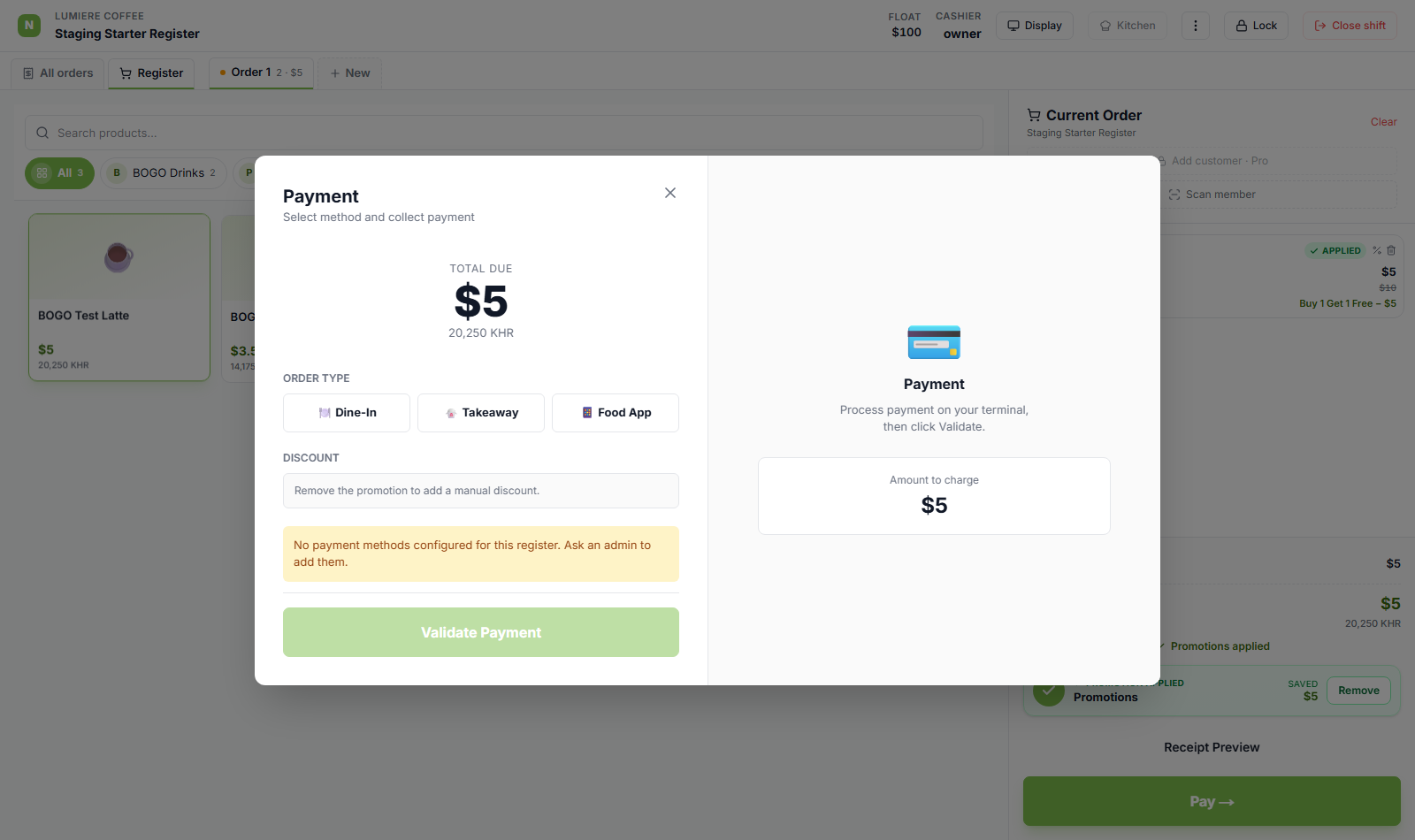 pay dialog discount locked