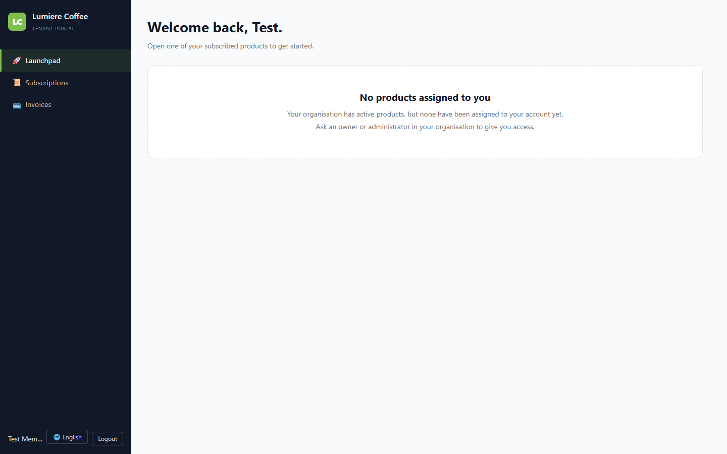 no-access empty state